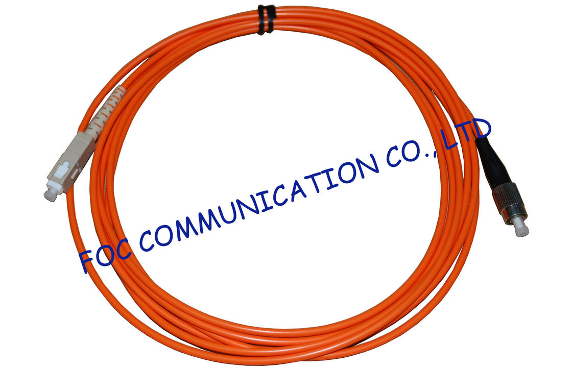 Multi Mode LSZH Jacket Fiber Optic Ethernet Cable  SC-FC Connector