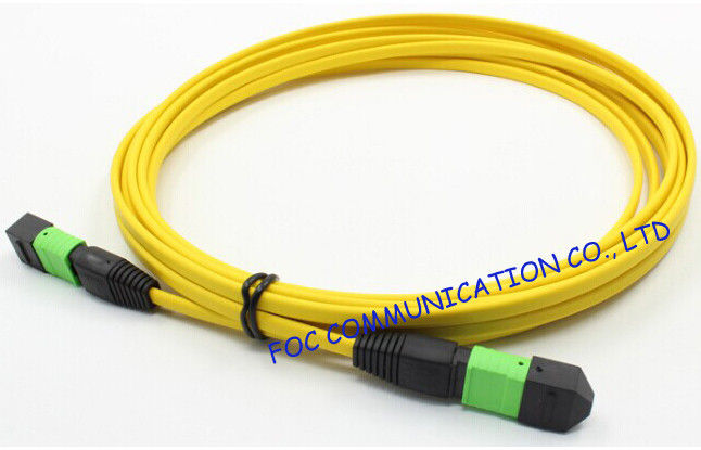 Ribbon Fan Out MPO Multimode Fiber Optic Patch Cord Assembly FTTX