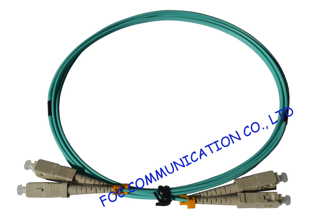 10Gb OM4 Fiber Optical Patch Cord SC SC Duplex For Fiber Optic Communication Network