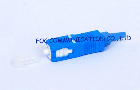 High Precision Ferrule SC SM single mode fiber connectors Simplex 0.9mm For Telecom