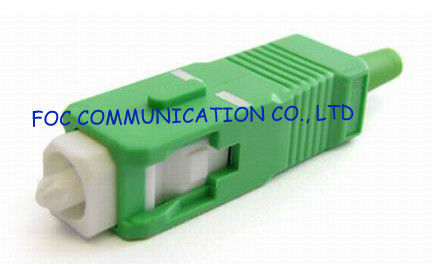 SC / APC SM Fiber Optic Connector , Telecom SC Fibre Connector