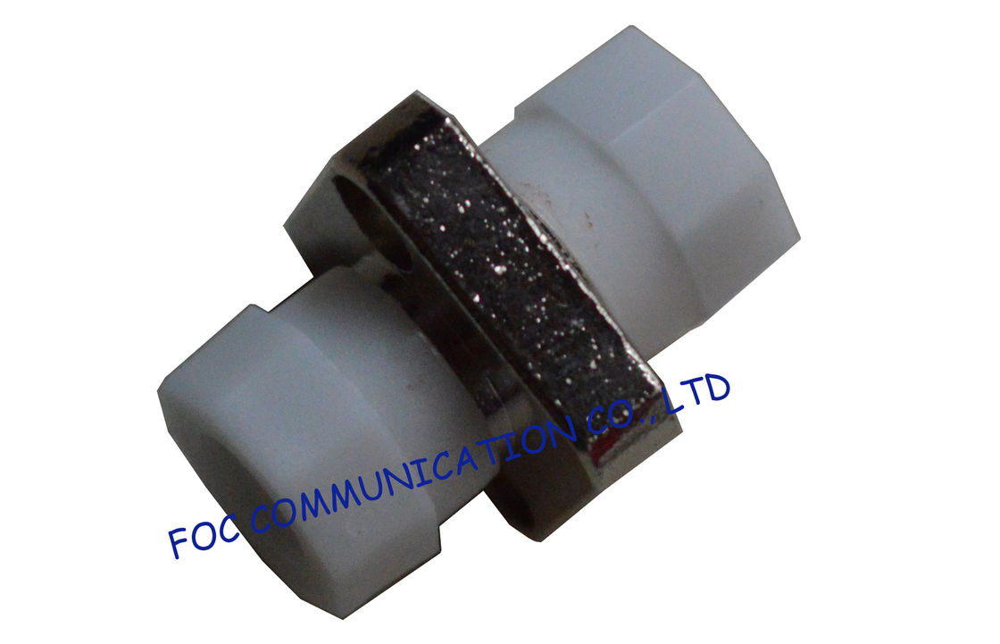 FC Square Type Fiber Optic Coupler with White Cap Low Insertion Loss For FTTX