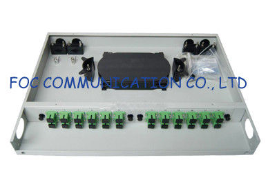 Rack Mount Fiber Optic Patch Panel Fixed Type With SC Adapter For CATV