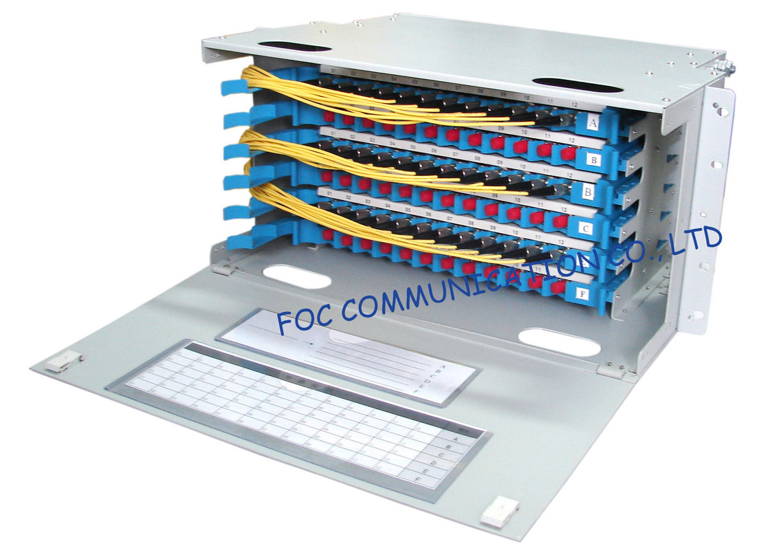 Optical Distribution Frame Full Loaded SC or FC Pigtails And Adapters / Fiber Patch Panel