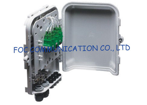 Fiber Optic Distribution Box 8 Ports Splitters and Adapter Loaded For FTTH Networks