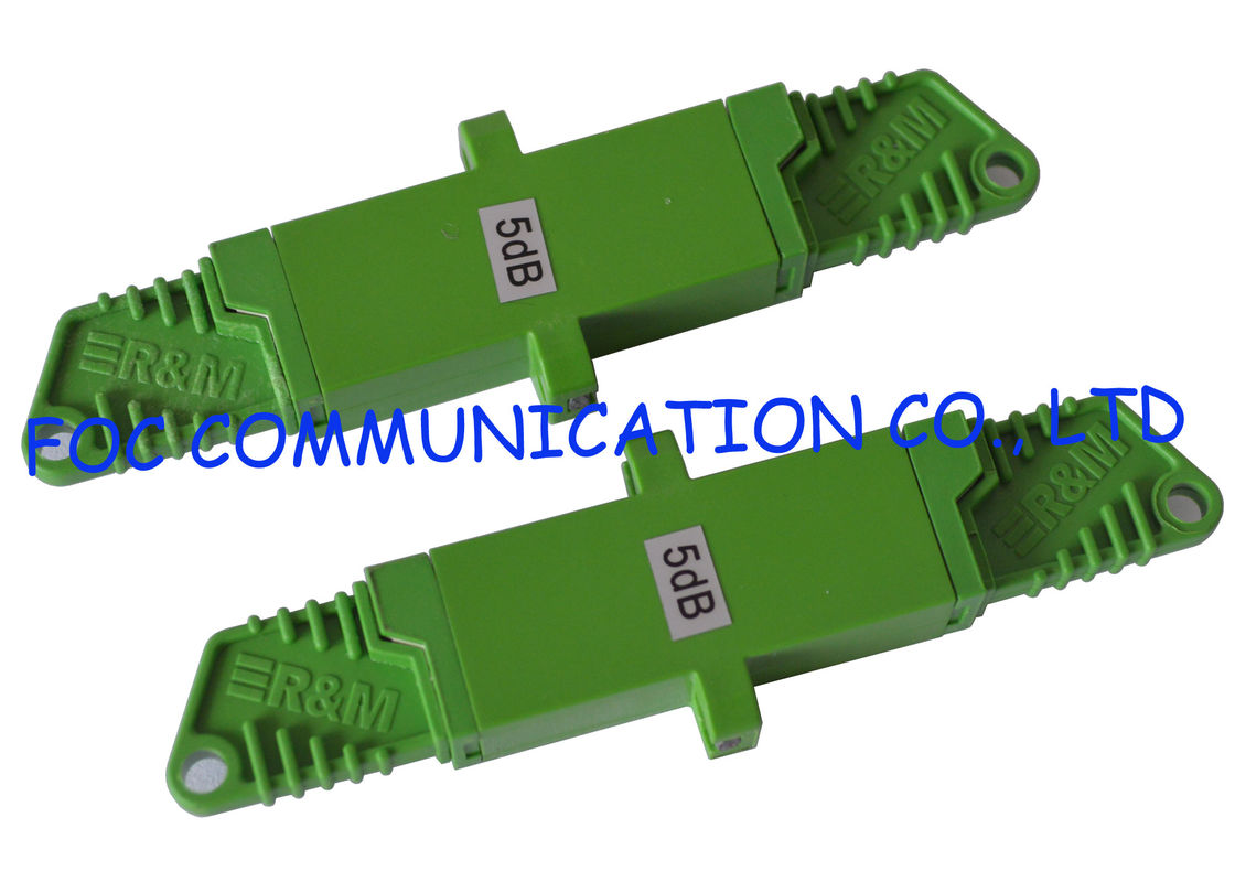 E2000 / APC Female to Female Fiber Optic Attenuator Reducing Optical Signal Power