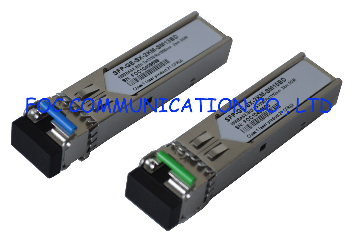 1.25G Gigabit Ethernet sfp optical transceiver module Bidi Singlemode Single Fiber